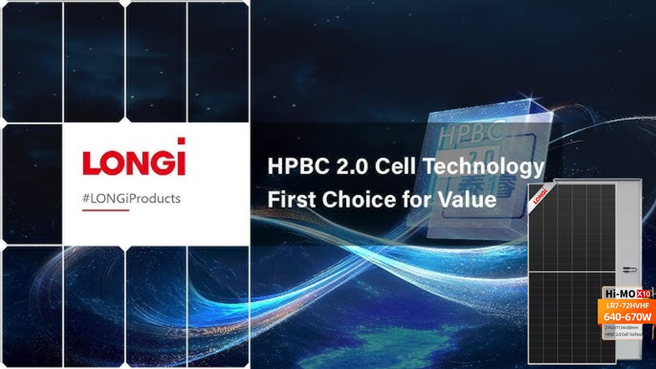 Longi HPBC 2.0 Solar Panel Price in Pakistan 2026 Latest Rate per Watt